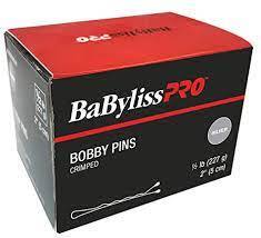 03-070404 BABYLISS PRO BOBBY PINS - SILVER 2" 1/2LB BOX